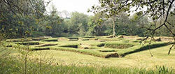 Grass-covered ruins at Penhallam