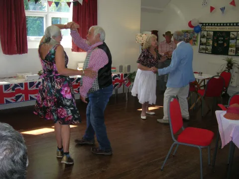 People dancing inside